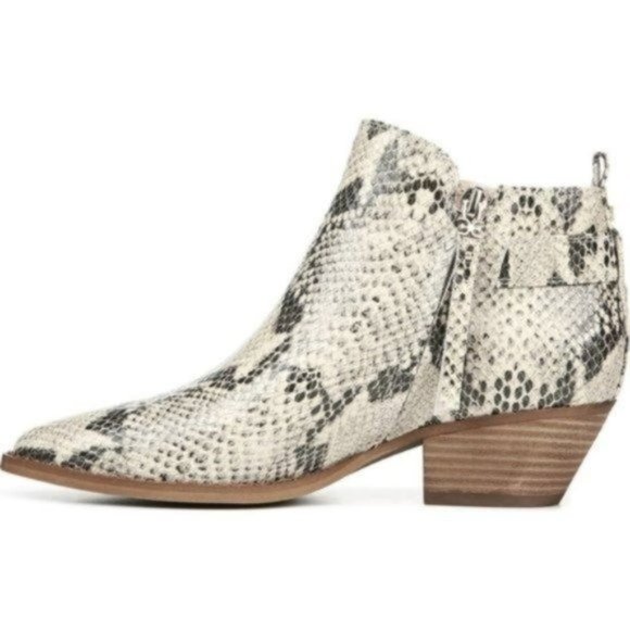 Sam Edelman Neena Bootie Black Nude Snake - Picture 5 of 12